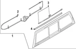 Genuine Ford Cab Sliding Glass Weatherstrip FL3Z-14D571-A New. Price: $50.40.