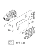 Genuine Mopar Rear Door Glass Left 68261910AA New. Price: $372.47.