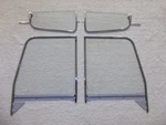1955-1959 Chevrolet Pickup Truck Suburban Clear Glass Vents Doors Chrome Frame New. Price: $450.00.