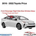 Fits 2016-2022 Toyota Prius Passenger Right Front Door Window Glass Tempered New. Price: $93.95.