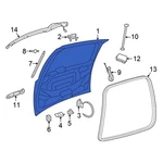 For Chrysler Town & Country 2011-2016 68078085AE Rear Liftgate New. Price: $1375.62.