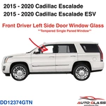 Fits 2015-2020 Cadillac Escalade / Esv Driver Side Left Front Door Window Glass New. Price: $95.00.