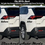 For 19-24 Toyota RAV4 Tail Light Signal Reverse Smoke Precut Vinyl Tint Overlays New. Price: $16.99.