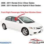 Fits 06-11 Honda Civic Sedan Passenger Side Right Front Door Window Glass New. Price: $68.00.