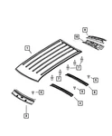 Genuine Mopar Roof Rear Header 55113004AB New. Price: $6.24.