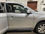2013 Mitsubishi Outlander Sport Front Door Silver 1431385 Used. Price: $201.24.