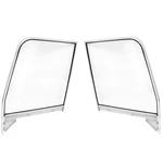 1955 56 57 58 59 Chevy Truck Door Window Chrome Metal W/clear Glass Pair Rh & Lh New. Price: $389.99.