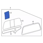 Genuine Ford Back Glass 7C3Z-2542006-D New. Price: $126.78.