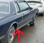 Chevrolet Caprice (2DR): 1984-1987, Right Rear Quarter Panel, Front Cladding Used. Price: $99.00.