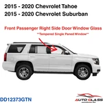 Fits 15-20 Chevrolet Suburban Tahoe Front Passenger Right Door Window Glass New. Price: $95.00.
