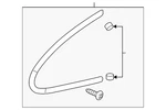 Genuine Honda Quarter Panel Molding 73510-SWA-003 New. Price: $188.15.