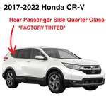 Fits 2017-2022 Honda Cr-v Passenger Right Side Tinted Quarter Window Glass New. Price: $228.00.
