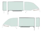 For Chevy Bel Air 1955-1957 Oer TF42237C Side Glass Kit New. Price: $1364.25.