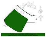New Genuine Nissan Glass - Windshield Oe 727006LB0B. Price: $936.95.