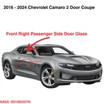 Fits 2016-2024 Chevrolet Camaro 2DR Coupe Passenger Right Side Door Window Glass New. Price: $149.99.