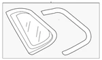 New Oem Vw Lt Quarter Glass For 2018-2023 Volkswagen Tiguan 5NN-845-041-C-NVB. Price: $99.99.