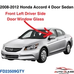 Fits 2008-2012 Honda Accord 4 Sedan Driver Side Left Front Door Window Glass New. Price: $75.89.