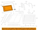 Chrysler Oem 18-23 Wrangler Cover Components-side Glass 6TT50TZZAA New. Price: $840.00.