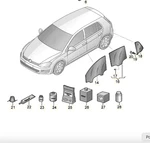 New Vw Golf Vii MK7 Rear Right Inner Window Aperture Seal 5G6845214B Original. Price: $247.00.