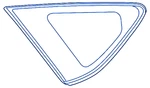 Fits 12-17 Prius "v" Left Driver Side Rear Quarter Glass Oe New. Price: $162.95.