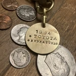 1994 Toyota Supra Turbo Brass Key Fob New. Price: $14.95.