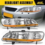 For 1998-2002 Honda Accord Chrome Amber Oe Style Replacement Head Lights Lamps New. Price: $67.99.
