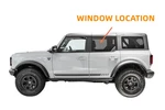 Fits 2021-2025 Ford Bronco 4-DOOR Driver Left Side Rear Window Glass New. Price: $182.00.
