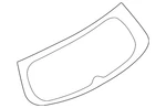 Genuine Mitsubishi Lift Gate Glass 5805A238 New. Price: $883.99.