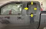 09-21 Nissan Frontier Driver Left Rear Door Glass Window Only Used. Price: $100.00.