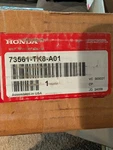 Genuine Honda Side Glass (73561-TK8-A01) New. Price: $175.00.