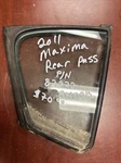 09-14 Nissan Maxima Rear Passenger Corner Vent Glass P/n: 82272-9N00A Used. Price: $54.99.