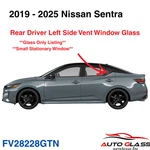 Fits 2020-2025 Nissan Sentra Driver Left Side Rear Vent Small Window Glass New. Price: $72.99.