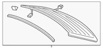 Genuine Audi Lift Gate Glass 4M0-845-501-H-NVB New. Price: $601.13.