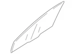 Genuine Mitsubishi Door Glass 5706B133 New. Price: $304.63.