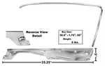 1965-66 Ford Mustang Fastback Door Window Frame Kit Rh New. Price: $287.89.