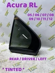 05-12 Acura Window Glass Quarter Rear Driver Left *tinted* 06 07 08 09 10 Oem Used. Price: $48.99.