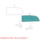 2008-2019 Town & Country Right Quarter Glass Ng DQ11375GT Light Tint Used. Price: $134.99.