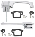 1963-1966 Cadillac 2-DOOR Chrome Exterior Handle Kit- Pair New. Price: $144.95.