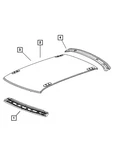 Genuine Mopar Rear Window Opening Header 4780981AE New. Price: $30.08.