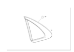 Genuine Mercedes-benz Side Window Fixed 222-670-56-01 New. Price: $352.50.