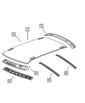Genuine Mopar Roof Rear Header 68037693AB New. Price: $58.85.