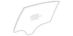 Genuine Mercedes-benz Side Window Pane 213-730-43-02 New. Price: $127.40.
