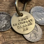 1967 Chevrolet Camaro Rs Rally Sport Brass Key Fob New. Price: $16.95.
